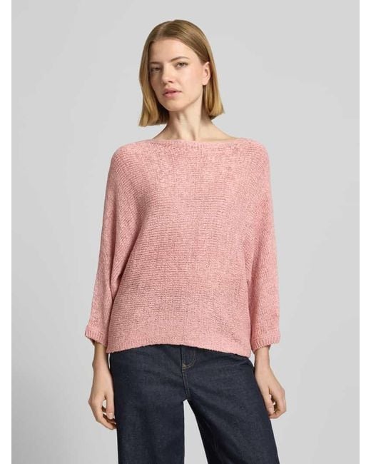Zero Pink Strickpullover mit 3/4-Arm