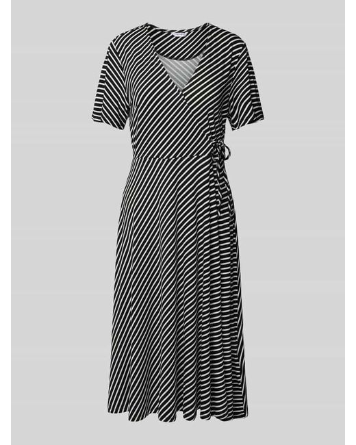 ZABAIONE Gray Wickelkleid mit V-Ausschnitt Modell 'Ce44ce'