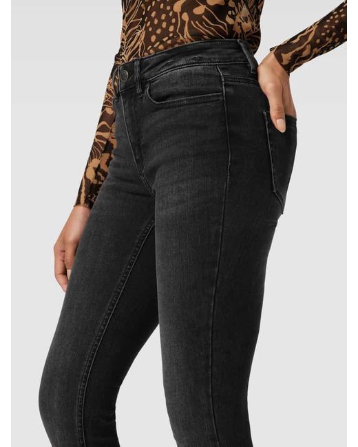 Vero Moda Skinny Fit Jeans im 5-Pocket-Design Modell 'FLASH' in Black für Herren