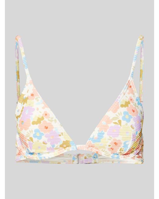 Billabong Natural Bikini-Oberteil mit floralem Print Modell 'DREAM CHASER'