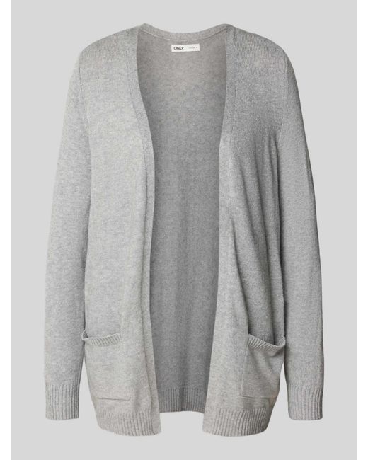 ONLY Regular Fit Cardigan Van Viscosemix, Model 'Lesly' in het Gray