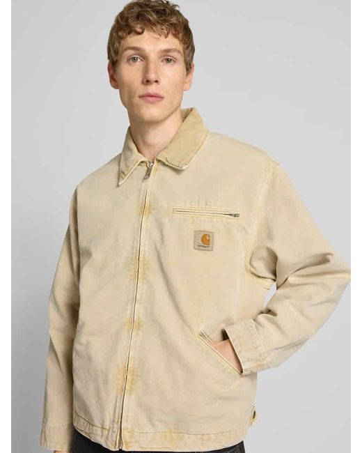 Carhartt Jacke mit Umlegekragen und Reißverschluss in Natural für Herren