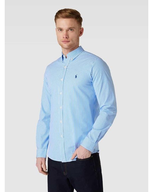 Polo Ralph Lauren Hemd mit Regular Fit und Button-Down-Kragen in Blue für Herren