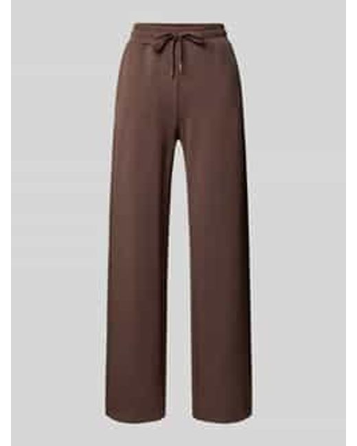 Soya Concept Sweatpants Met Elastische Band En Tunnelkoord, Model 'Banu' in het Brown