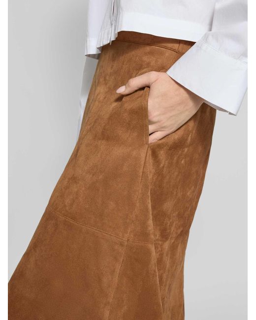 Freequent Regular Fit Midirok in het Brown