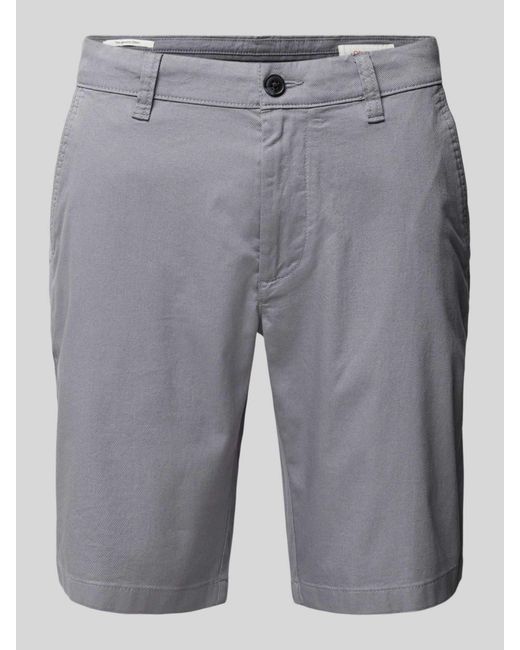 S.oliver Tapered Fit Chino-Shorts mit Gesäßtaschen in Gray für Herren
