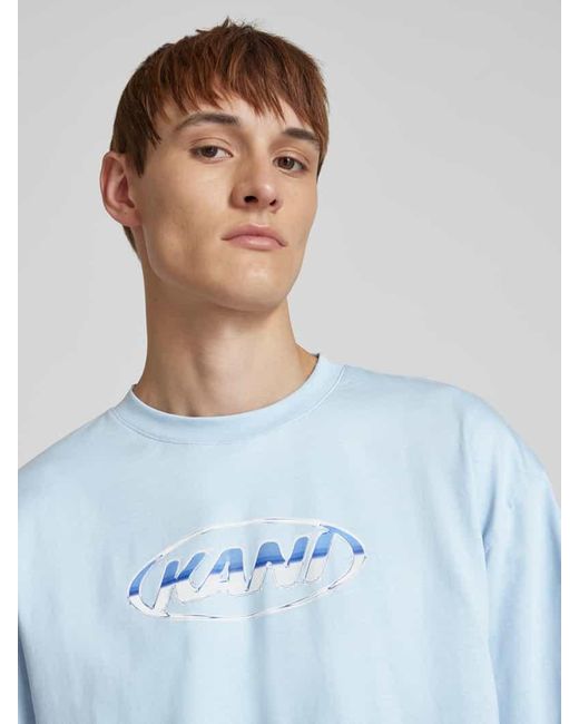 Karlkani T-Shirt Mit Label-Print in Blue für Herren