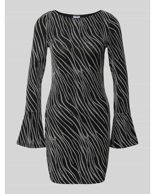 Noisy May Black Minikleid mit Trompetenärmeln Modell 'GILLY'