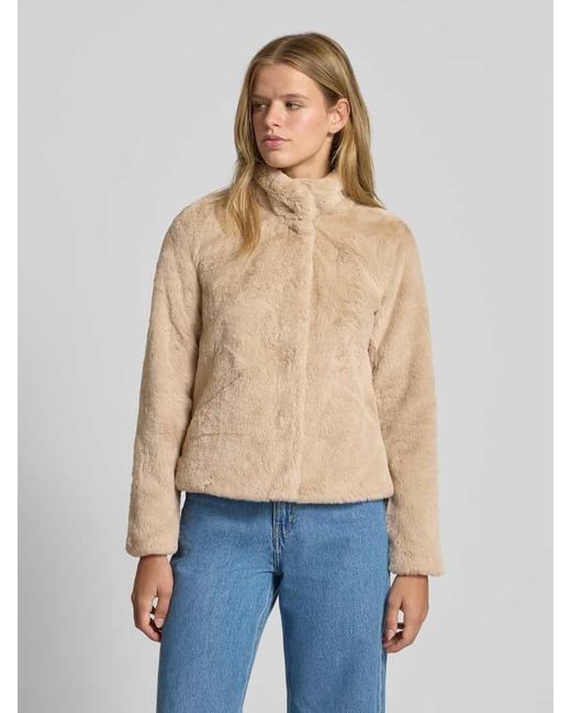 ONLY Natural Regular Fit Jacke in Kunstfell-Optik Modell 'NEWVIDA'