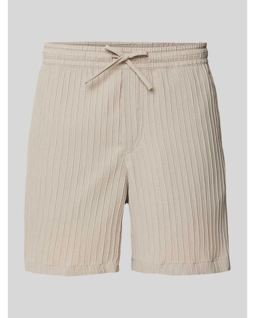 Jack & Jones Regular Fit Korte Broek Met Structuurmotief in het Natural voor heren