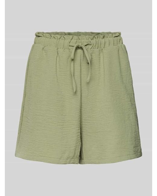 Vila Green Shorts mit elastischem Bund Modell 'JOSA'