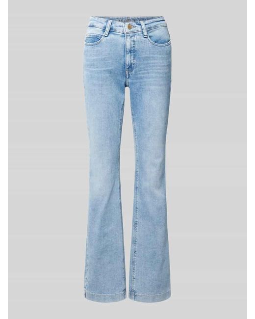 M·a·c Blue Bootcut Jeans im 5-Pocket-Design
