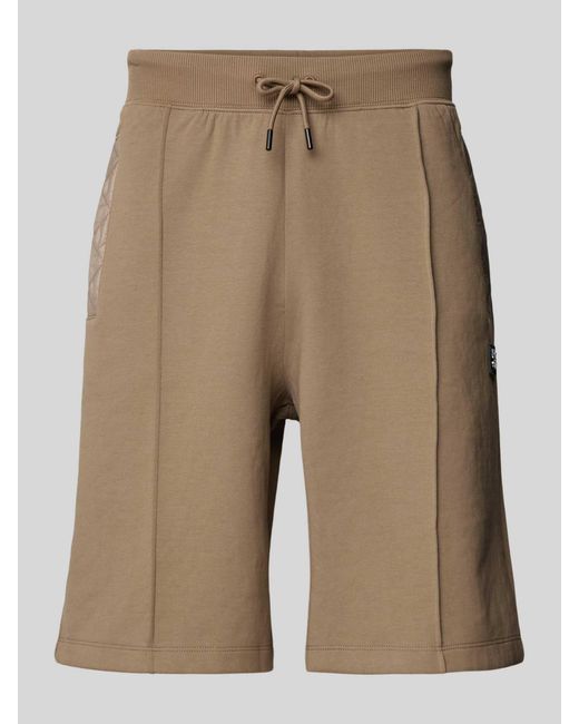 HUGO Sweatshorts Met Labelprint in het Natural voor heren