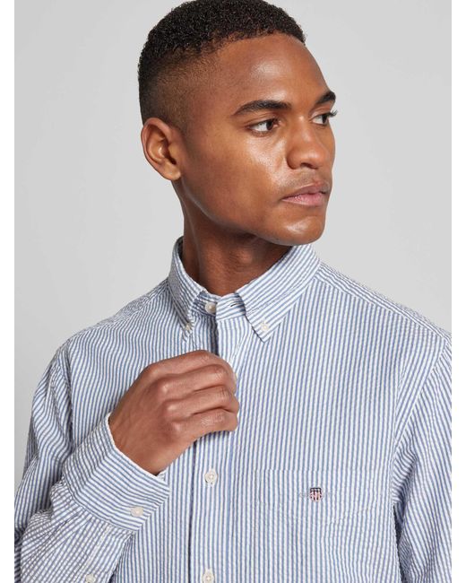 Gant Vrijetijdsoverhemd Met Button-downkraag in het Blue voor heren