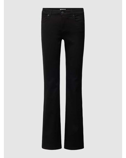 ONLY Black Flared Jeans mit Label-Patch Modell 'REESE'