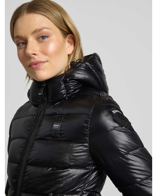 Blauer Usa Gewatteerd Jack Met Tweewegsritssluiting, Model 'Caroll' in het Black
