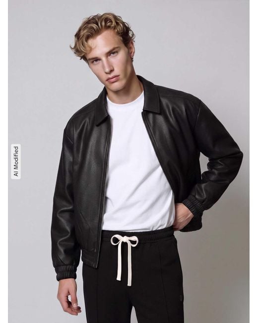 Only & Sons Leren Jassen in het Black voor heren