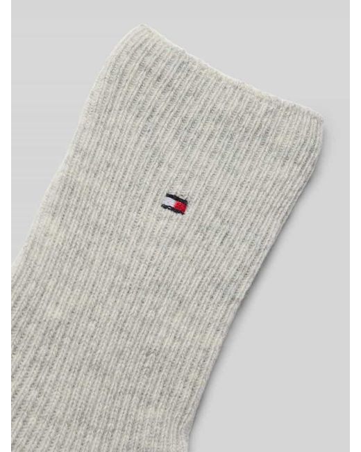 Tommy Hilfiger White Socken mit Woll-Kaschmir-Anteil