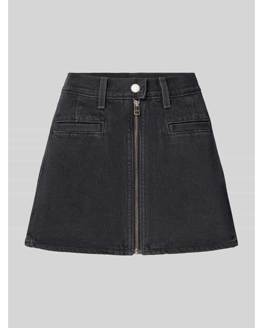Levi's Black Jeansrock mit Knopfverschluss
