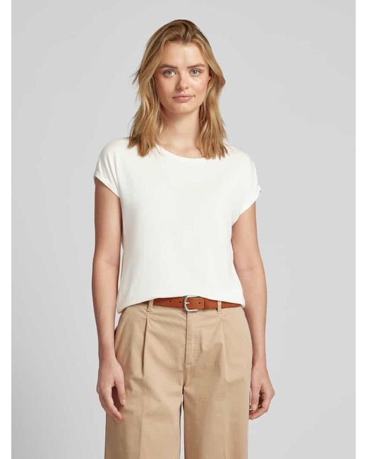 Vero Moda White T-Shirt mit Kappärmeln Modell 'AVA'