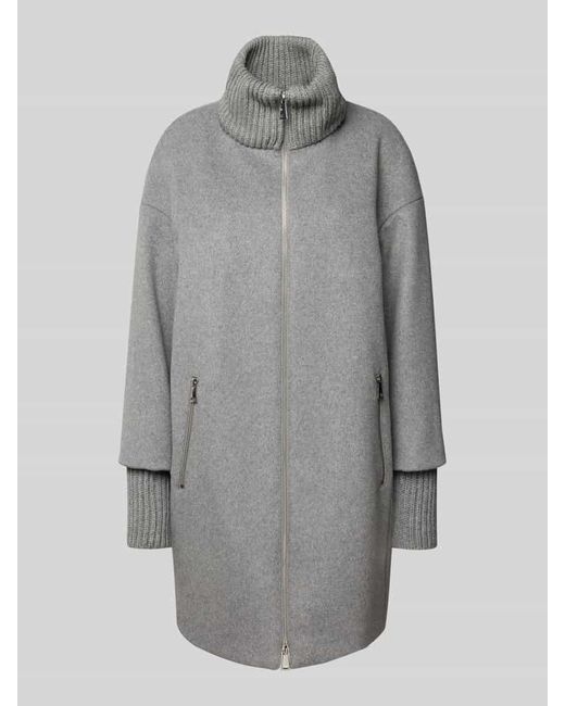 White Label Gray Mantel mit Zweiwege-Reißverschluss