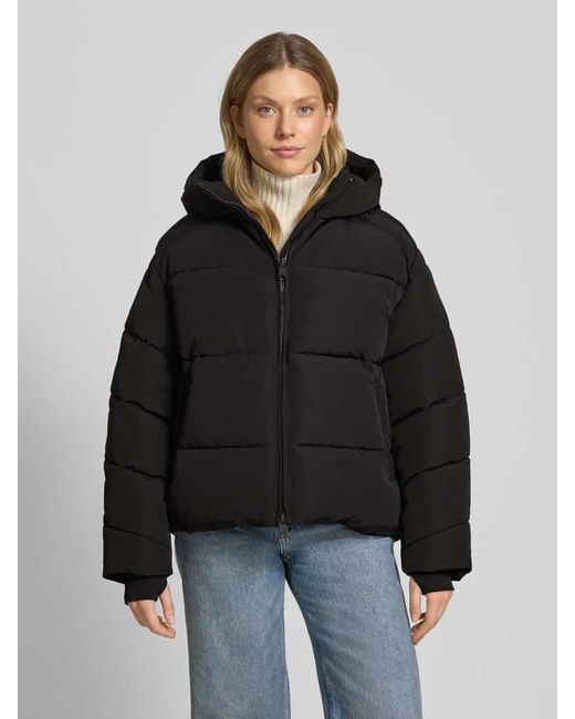 WITHBLACK Black Regular Fit Steppjacke mit Zweiwege-Reißverschluss