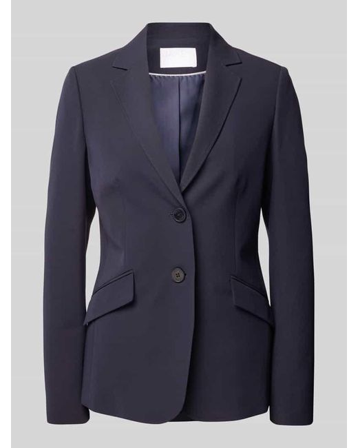 Jake*s Blue Blazer in unifarbenem Design