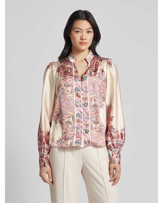 Neo Noir Pink Bluse mit Paisley-Muster Modell 'Massima'