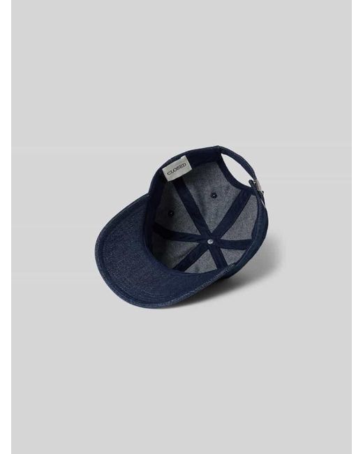 Closed Base Cap in Denim-Optik in Blue für Herren