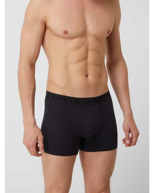 Levi's Trunks Mit Stretch-Anteil Im 3Er-Pack in Black für Herren