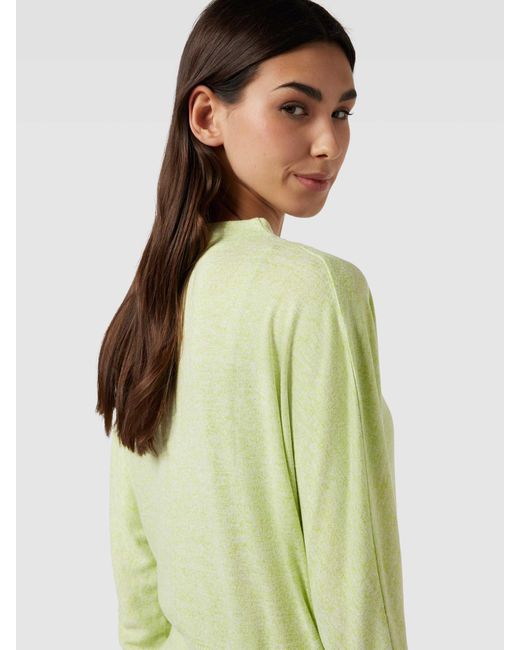 Opus Sweatshirt Met Opstaande Kraag in het Green