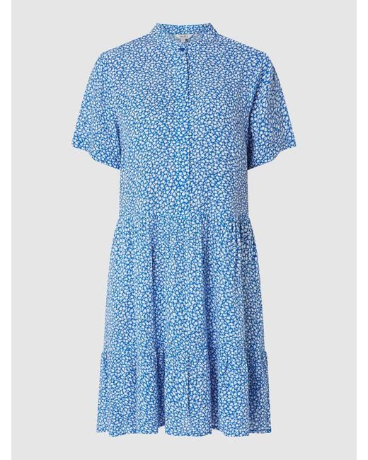 Mbym Blue Kleid mit floralem Muster Modell 'Lecia'