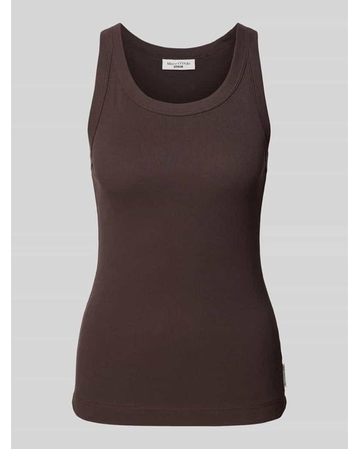 Marc O' Polo Brown Tank Top mit Label-Detail