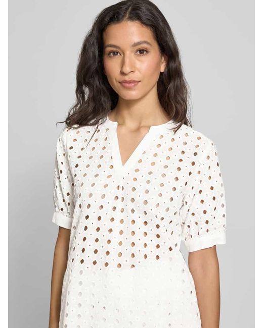 Milano Italy White Regular Fit Blusenhirrt aus reiner Baumwolle