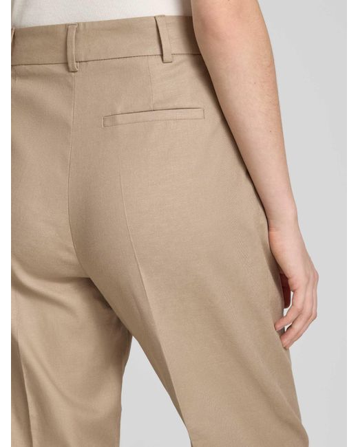 Jake*s Regular Fit Linnen Broek Met Steekzakken in het Natural