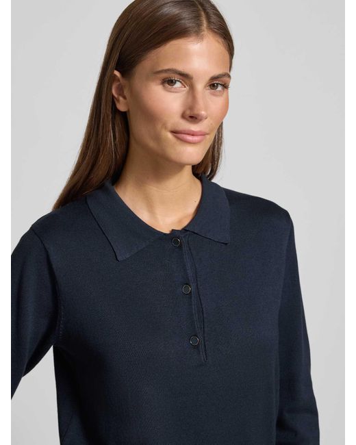 Freequent Regular Fit Shirt Met Lange Mouwen Van Viscosemix, Model 'Katie' in het Blue