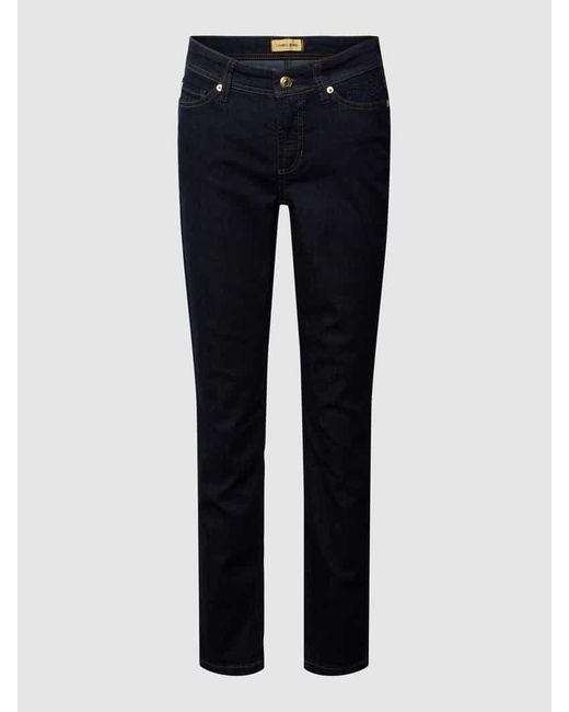 Cambio Regular Fit Jeans mit verkürztem Schnitt Modell 'PIPER' in Blue für Herren