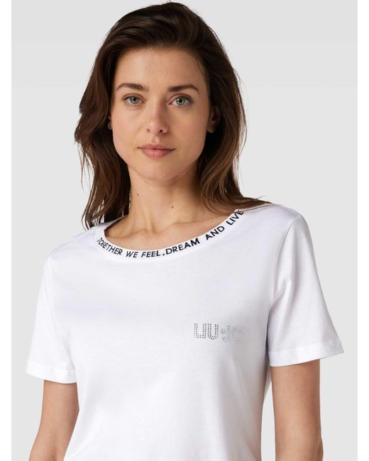 Liu Jo T-shirt Met Stiksels in het White