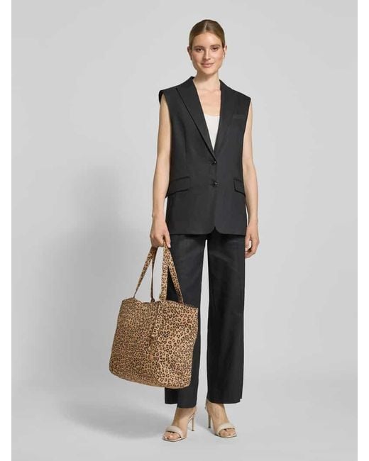 HEY MARLY Brown Shopper mit Label-Applikation Modell 'Pretty Wonder'