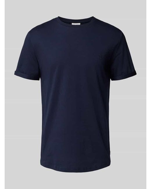 Les Deux T-Shirt mit Rundhalsausschnitt Modell 'Norregaard' in Blue für Herren