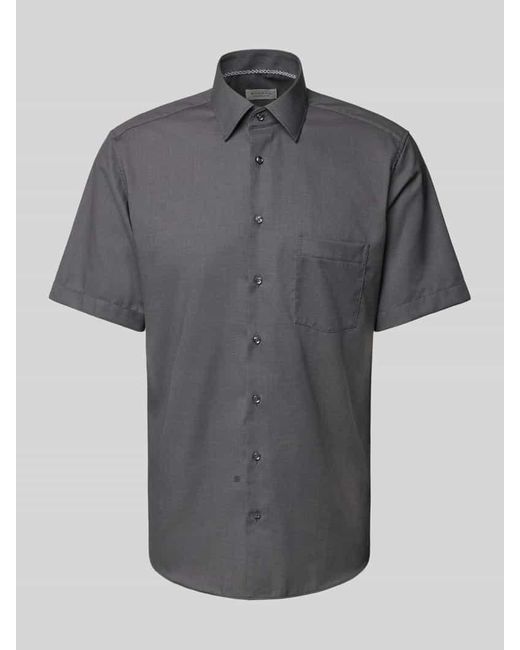 Eterna Modern Fit Business-Hemd mit Knopfleiste in Gray für Herren