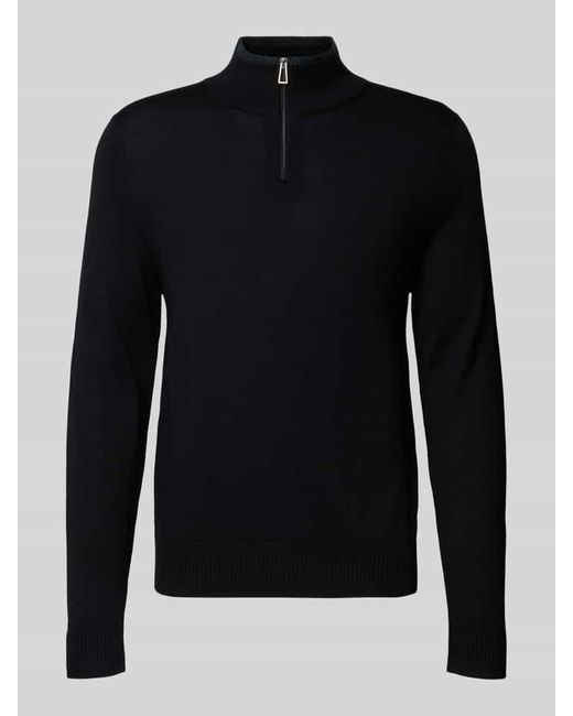 Paul Smith Strickpullover mit gerippten Abschlüssen in Black für Herren