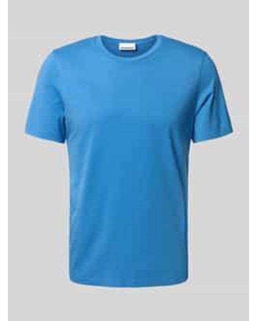 ARMEDANGELS Regular Fit T-Shirt Van Puur Katoen, Model 'Jaames' in het Blue voor heren