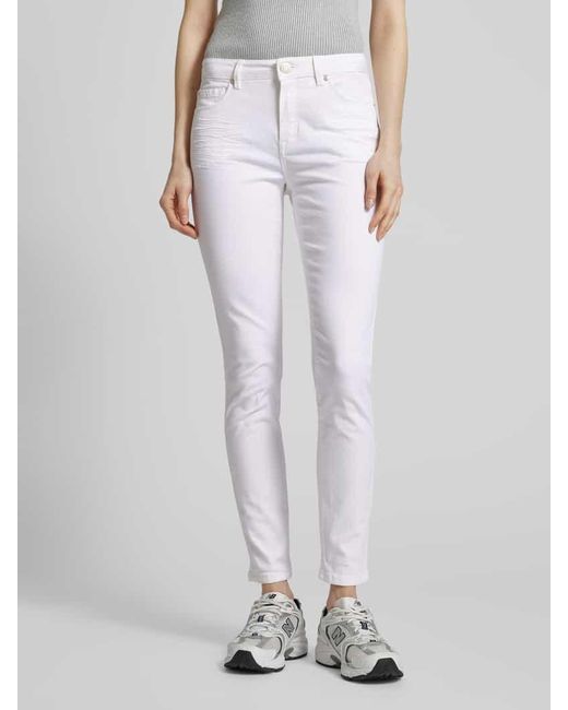 Opus White Skinny Fit Jeans im 5-Pocket-Design Modell 'Elma'