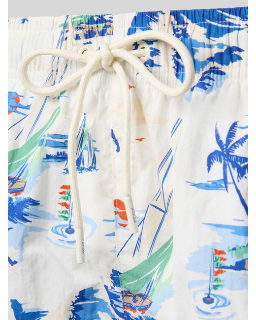 Tommy Hilfiger Zwembroek Met All-Over Motief in het Blue voor heren