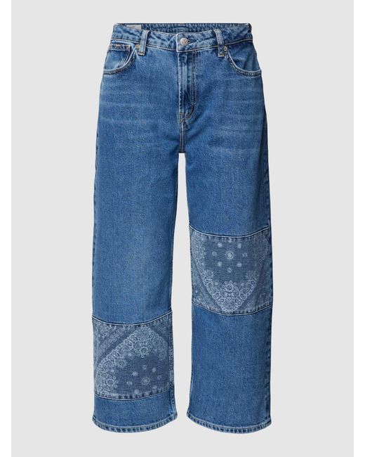 Pepe Jeans Jeans Met Labeldetails in het Blue