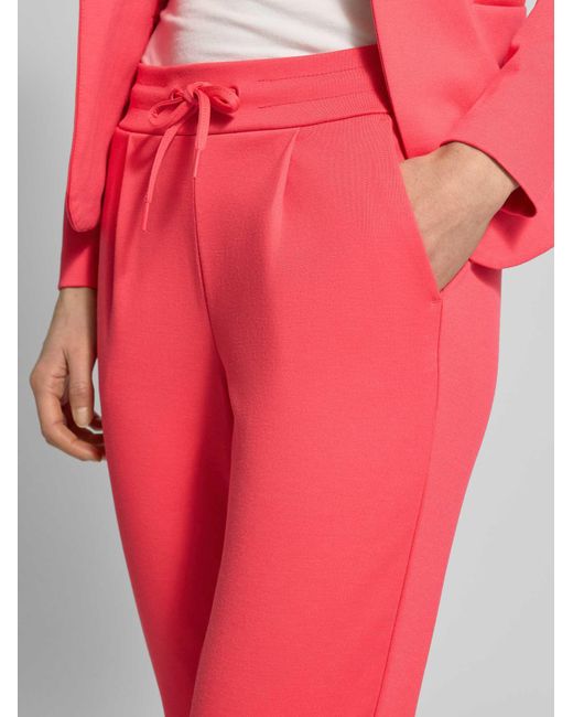 Ichi Joggers & Trackpants in het Red