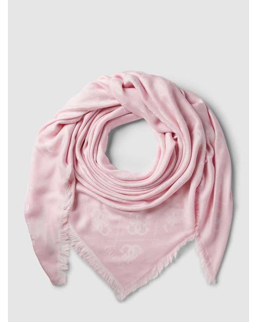Guess Pink Schal mit Logo- und Label-Stitching Modell 'ELIETTE'