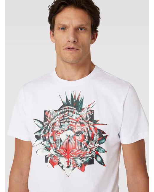 Antony Morato T-Shirt mit Motiv-Print in White für Herren