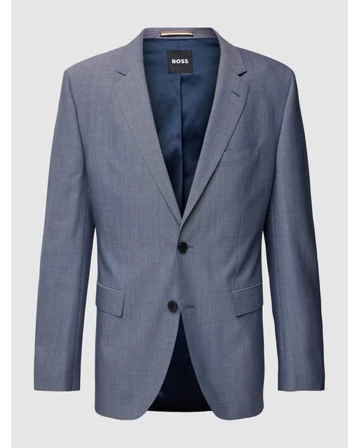 Boss 2-Knopf-Sakko mit Woll-Anteil Modell 'Jasper' in Blue für Herren